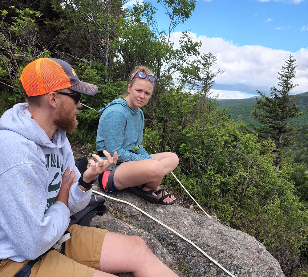 A conversation during an Adventurelore outdoor experience